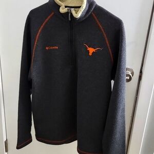 Columbia Fleece Pullover Sweatshirt, Men's SZ Large, UT University of Texas